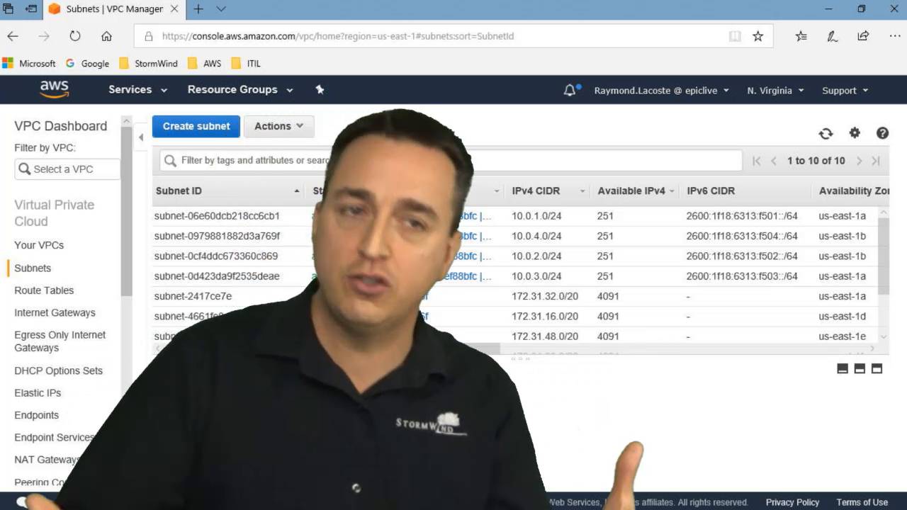 Subnetting in the Cloud - Stormwind Studios