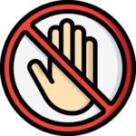 Stop harassment icon